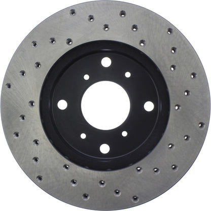 StopTech Sport Cryo Cross Drilled Brake Rotor; Rear Left