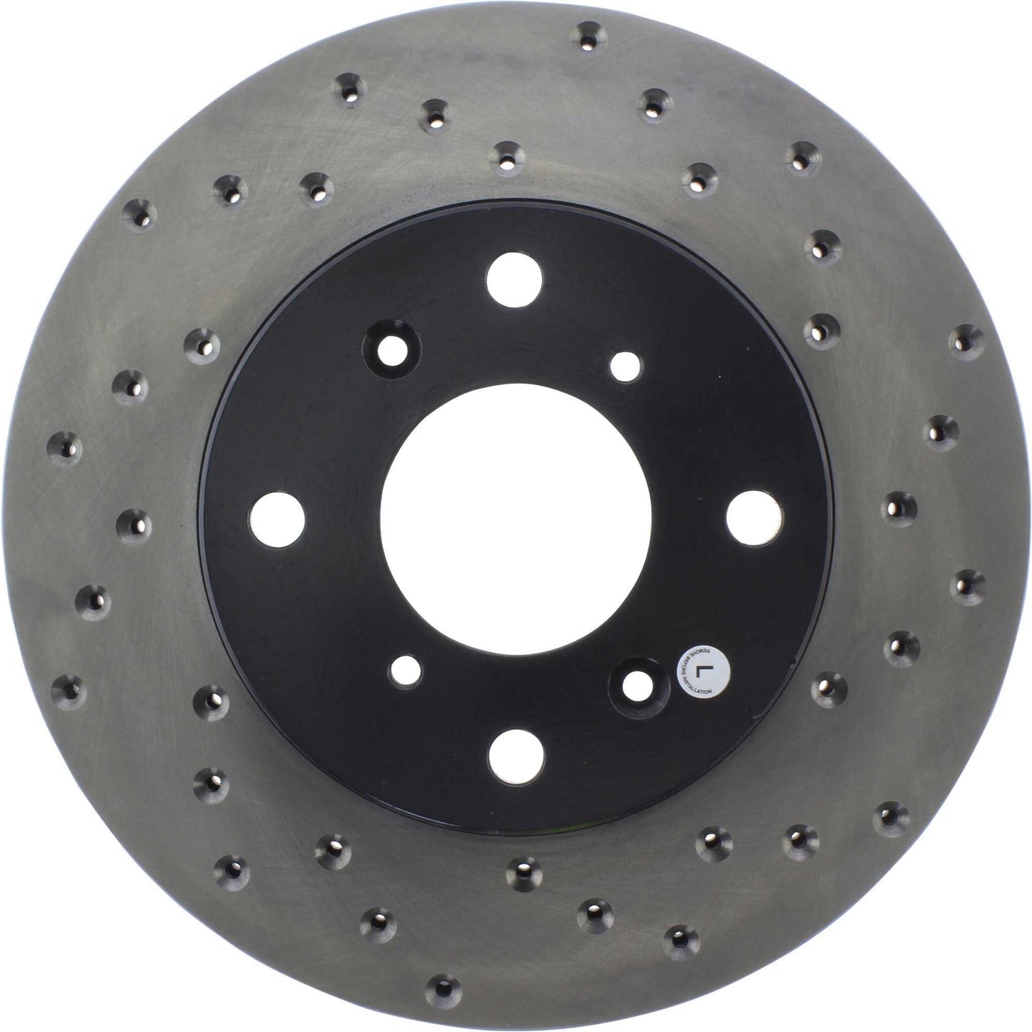 StopTech Sport Cryo Cross Drilled Brake Rotor; Rear Right