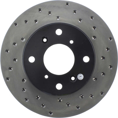 StopTech Sport Cryo Cross Drilled Brake Rotor; Rear Right