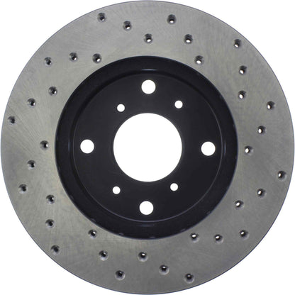 StopTech Sport Cryo Cross Drilled Brake Rotor; Front Left