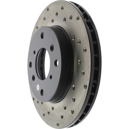 StopTech Sport Cryo Cross Drilled Brake Rotor; Front Left