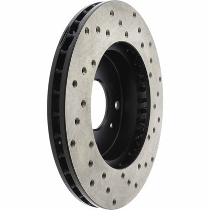 StopTech Sport Cryo Cross Drilled Brake Rotor; Front Left