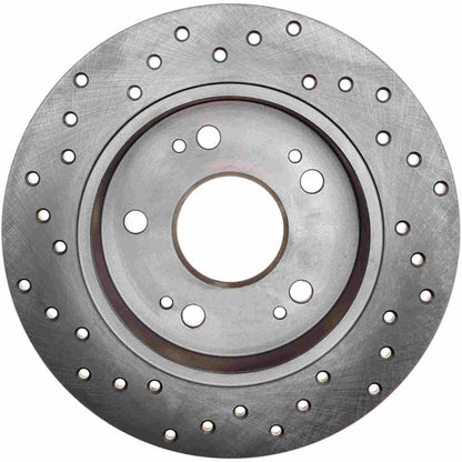 StopTech Sport Cryo Cross Drilled Brake Rotor; Front Right