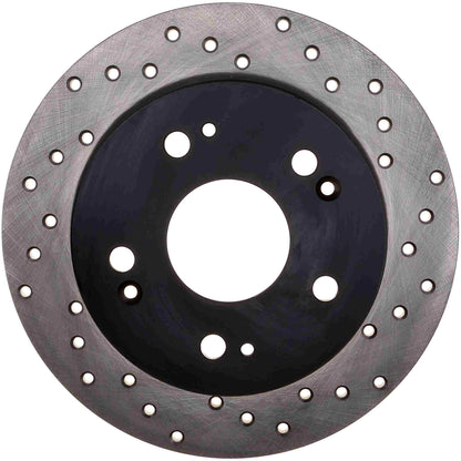 StopTech Sport Cryo Cross Drilled Brake Rotor; Front Right