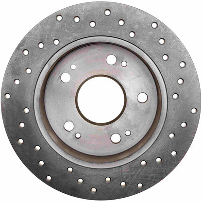 StopTech Sport Cryo Cross Drilled Brake Rotor; Front Left