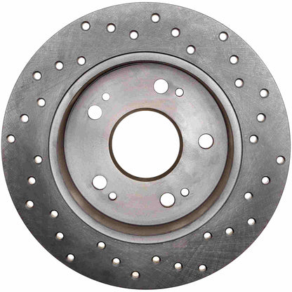 StopTech Sport Cryo Cross Drilled Brake Rotor; Front Left