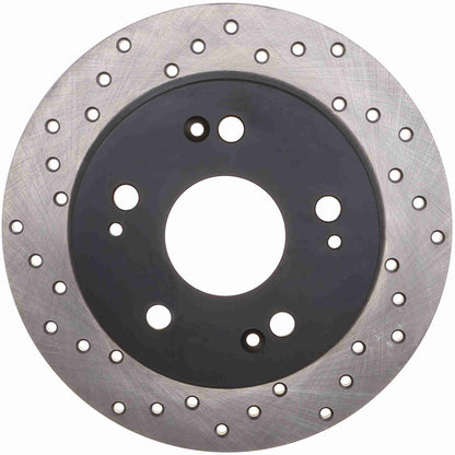 StopTech Sport Cryo Cross Drilled Brake Rotor; Front Left