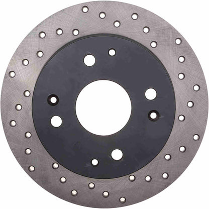StopTech Sport Cryo Cross Drilled Brake Rotor; Front Right