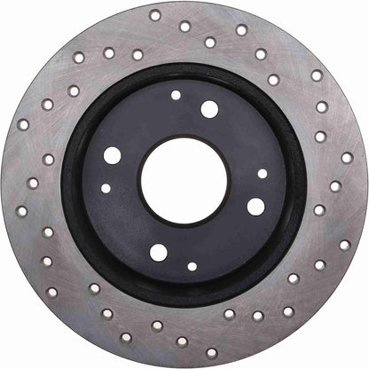 StopTech Sport Cryo Cross Drilled Brake Rotor; Front Left