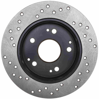 StopTech Sport Cryo Cross Drilled Brake Rotor; Front Right