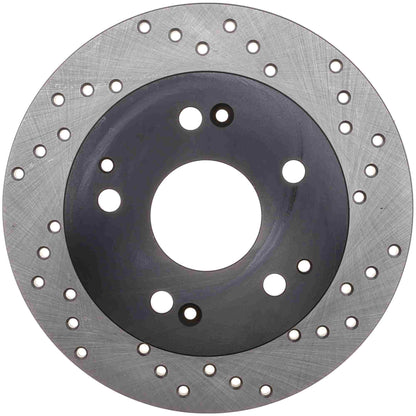 StopTech Sport Cryo Cross Drilled Brake Rotor; Front Right