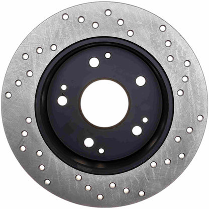 StopTech Sport Cryo Cross Drilled Brake Rotor; Front Left