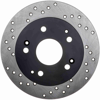StopTech Sport Cryo Cross Drilled Brake Rotor; Front Left