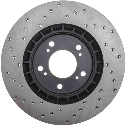StopTech Sport Cryo Cross Drilled Brake Rotor; Front Right