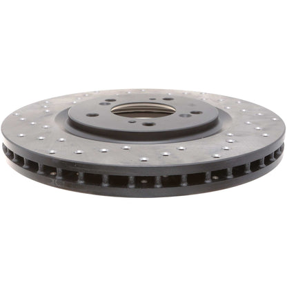 StopTech Sport Cryo Cross Drilled Brake Rotor; Front Left