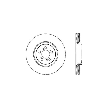 Stoptech 97-05 Acura NSX Drilled Rear Left Rotor 128.40044L