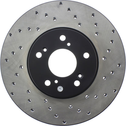 StopTech Sport Cryo Cross Drilled Brake Rotor; Front Right
