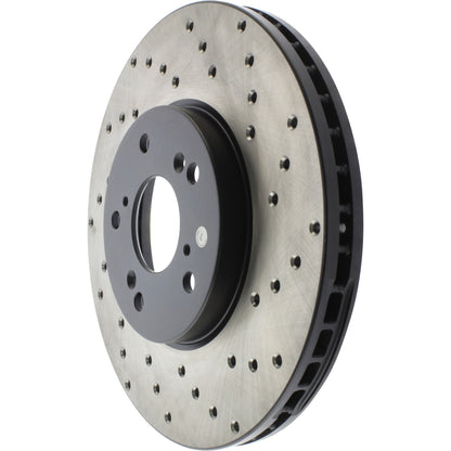 StopTech Sport Cryo Cross Drilled Brake Rotor; Front Right