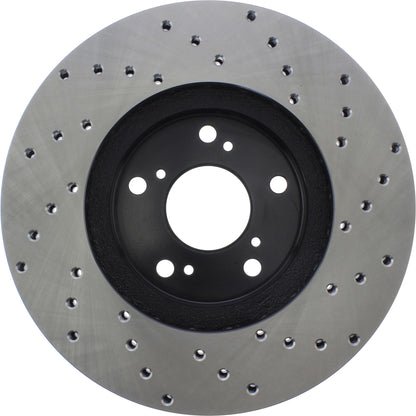 StopTech Sport Cryo Cross Drilled Brake Rotor; Front Left