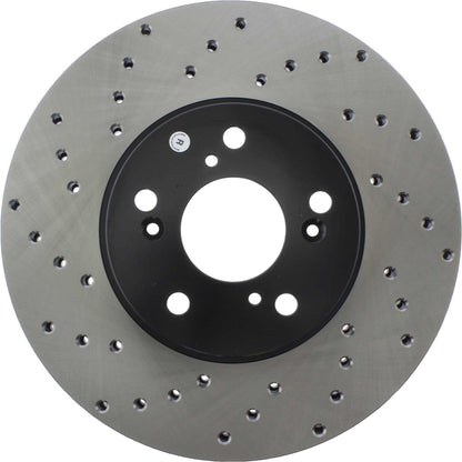 StopTech Sport Cryo Cross Drilled Brake Rotor; Front Left