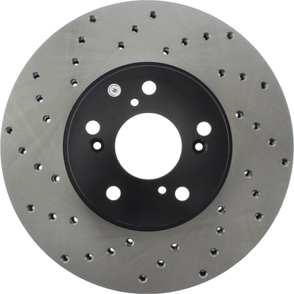 StopTech Sport Cryo Cross Drilled Brake Rotor; Front Left
