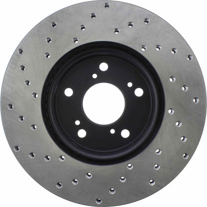StopTech Sport Cryo Cross Drilled Brake Rotor; Front Right
