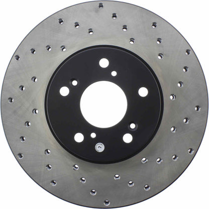 StopTech Sport Cryo Cross Drilled Brake Rotor; Front Right