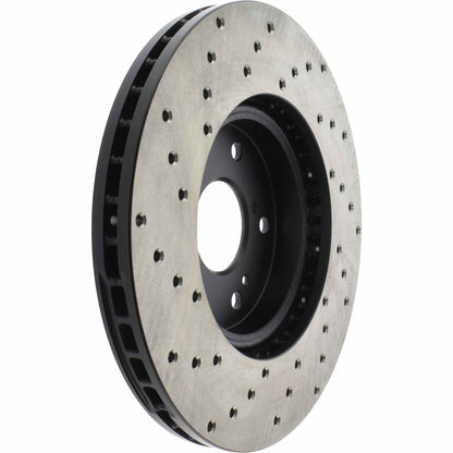 StopTech Sport Cryo Cross Drilled Brake Rotor; Front Right