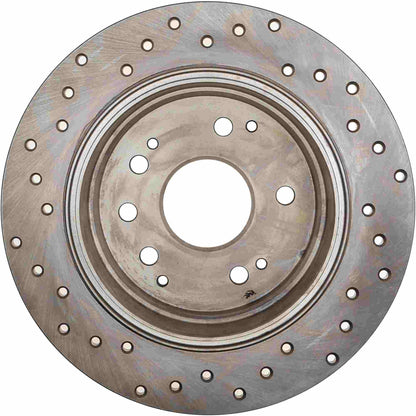 StopTech Sport Cryo Cross Drilled Brake Rotor; Front Right