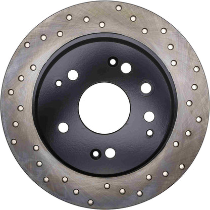 StopTech Sport Cryo Cross Drilled Brake Rotor; Front Right