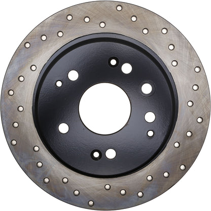 StopTech Sport Cryo Cross Drilled Brake Rotor; Front Right