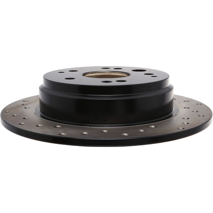 StopTech Sport Cryo Cross Drilled Brake Rotor; Front Left