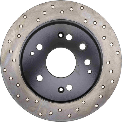 StopTech Sport Cryo Cross Drilled Brake Rotor; Front Left