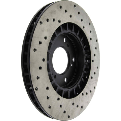 StopTech  Sport Cryo Cross Drilled Brake Rotor; Front Left