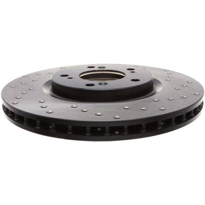 StopTech Sport Cryo Cross Drilled Brake Rotor; Front Right