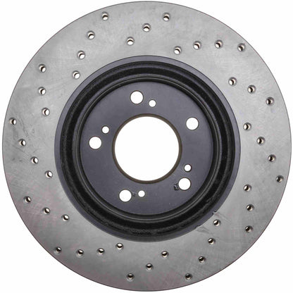 StopTech Sport Cryo Cross Drilled Brake Rotor; Front Right