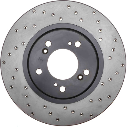 StopTech Sport Cryo Cross Drilled Brake Rotor; Front Right