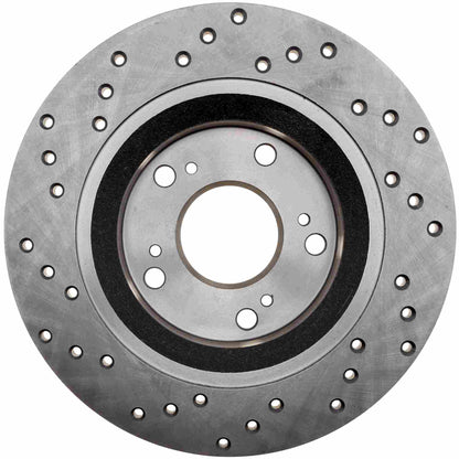 StopTech Sport Cryo Cross Drilled Brake Rotor; Front Right