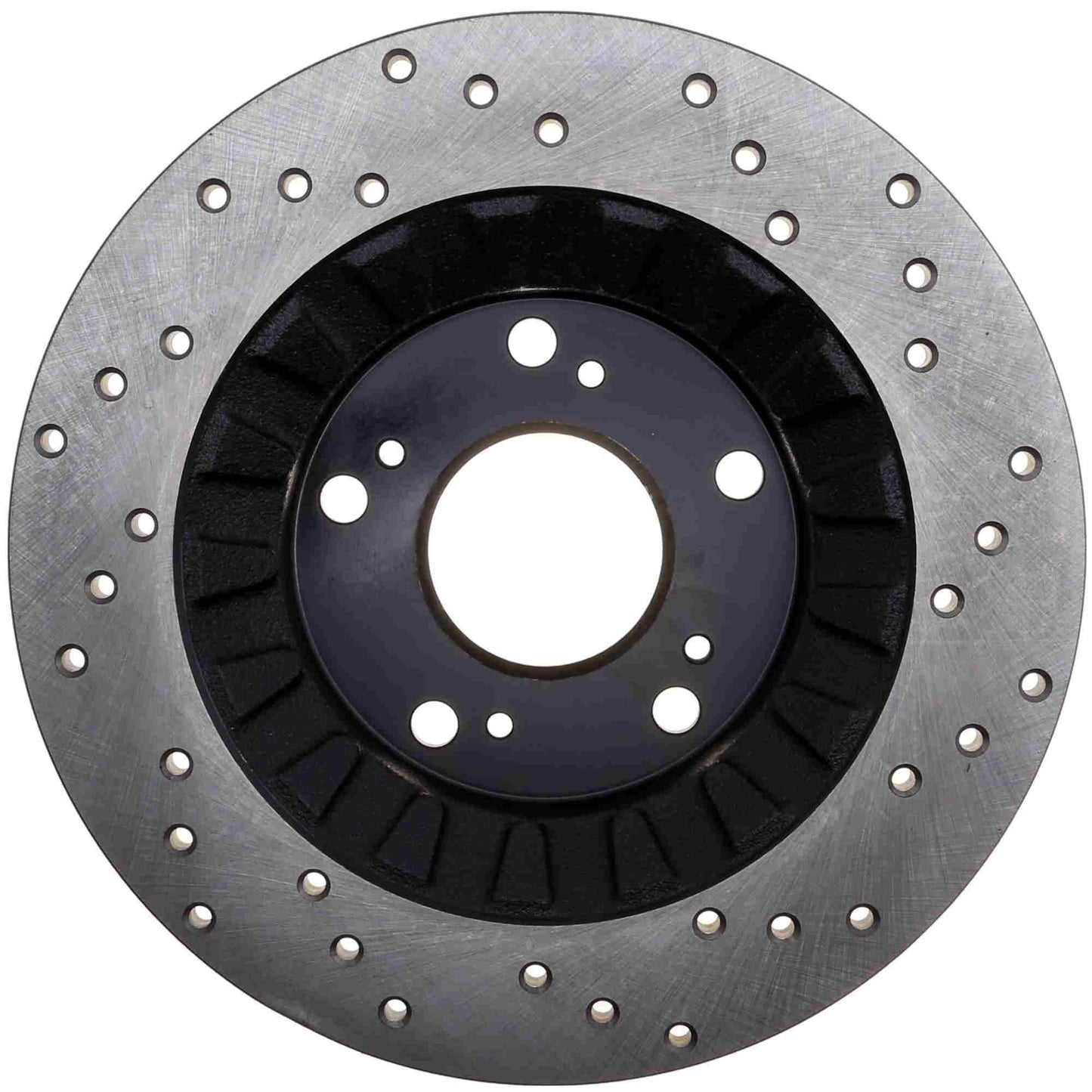 StopTech Sport Cryo Cross Drilled Brake Rotor; Rear Left
