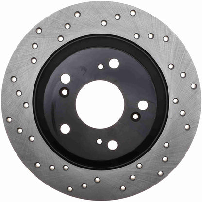 StopTech Sport Cryo Cross Drilled Brake Rotor; Rear Left