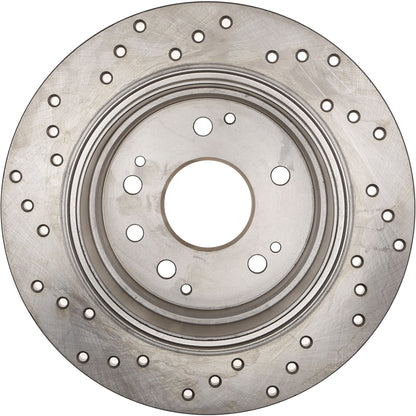 StopTech Sport Cryo Cross Drilled Brake Rotor; Front Right