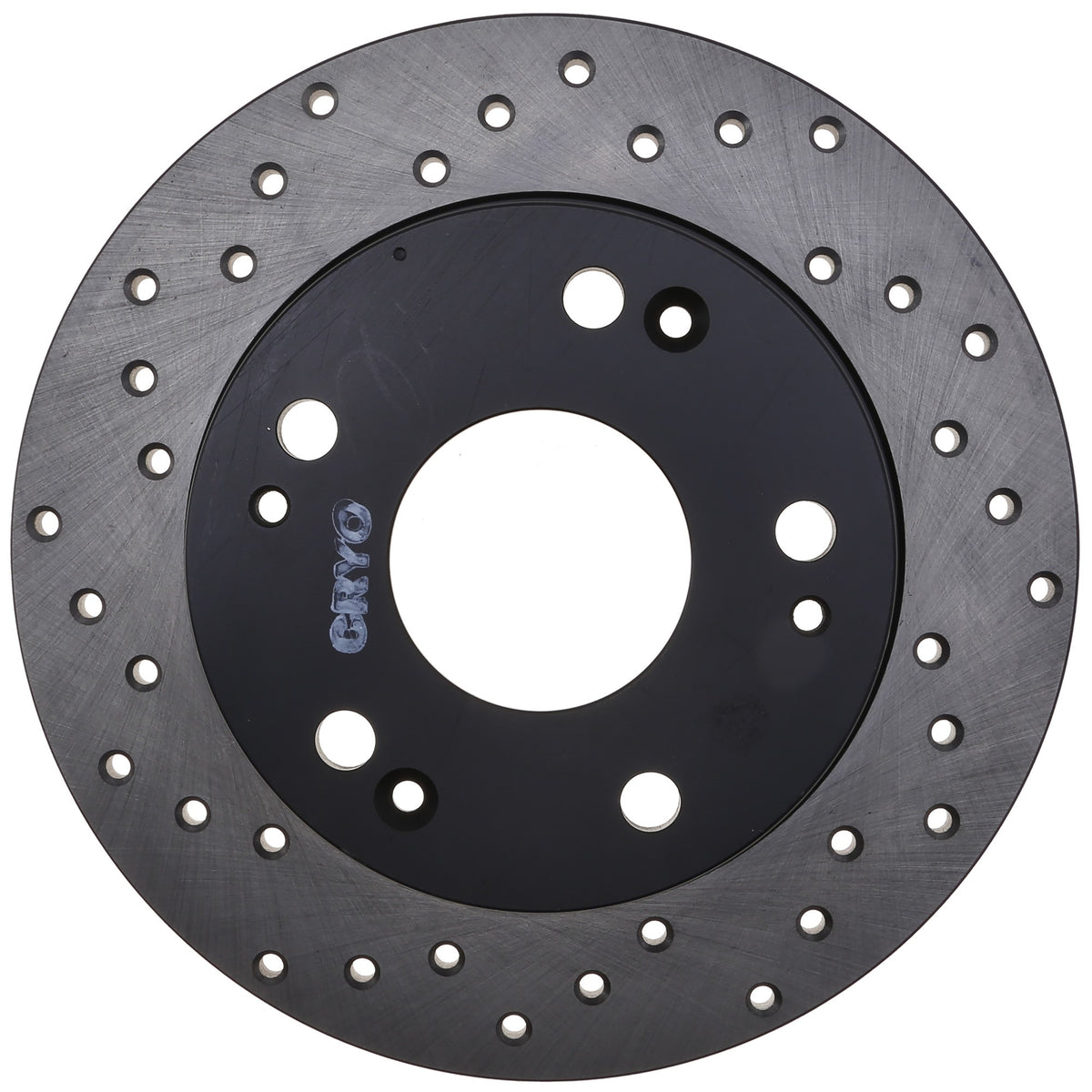 StopTech Sport Cryo Cross Drilled Brake Rotor; Front Left