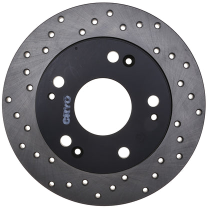 StopTech Sport Cryo Cross Drilled Brake Rotor; Front Left