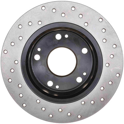 StopTech Sport Cryo Cross Drilled Brake Rotor; Front Left