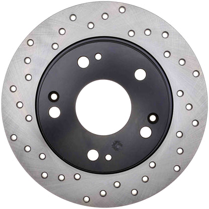 StopTech Sport Cryo Cross Drilled Brake Rotor; Front Left