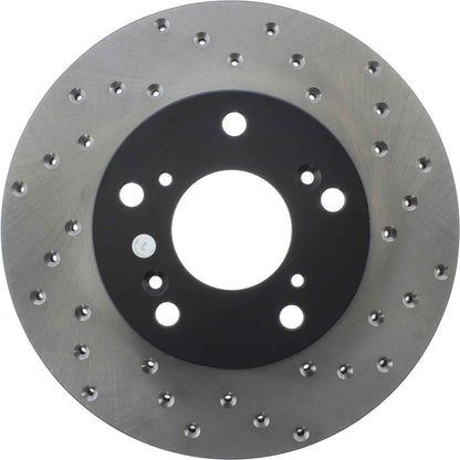 StopTech Sport Cryo Cross Drilled Brake Rotor; Front Right