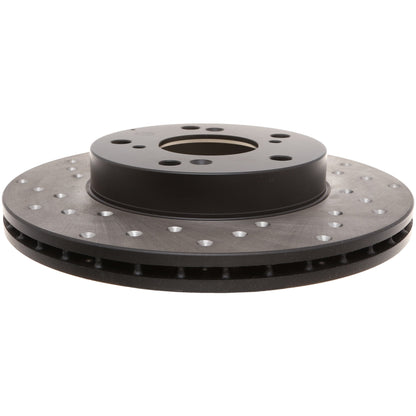 StopTech Sport Cryo Cross Drilled Brake Rotor; Rear Left