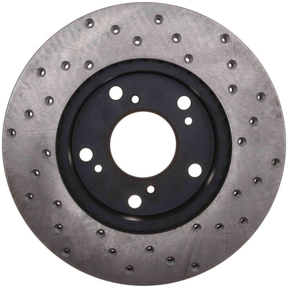 StopTech Sport Cryo Cross Drilled Brake Rotor; Rear Left