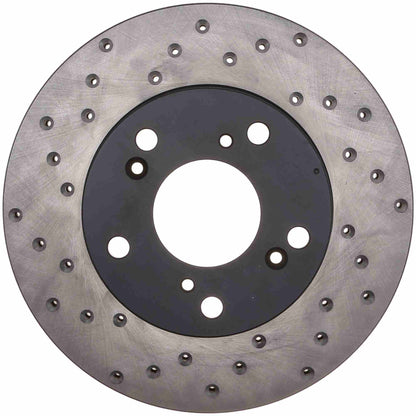 StopTech Sport Cryo Cross Drilled Brake Rotor; Rear Left