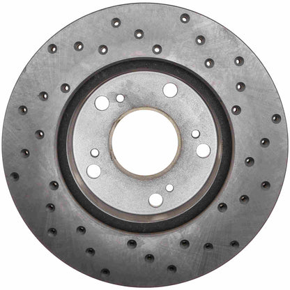 StopTech Sport Cryo Cross Drilled Brake Rotor; Front Left